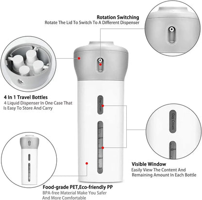 4 in 1 Travel Multi-Dispenser